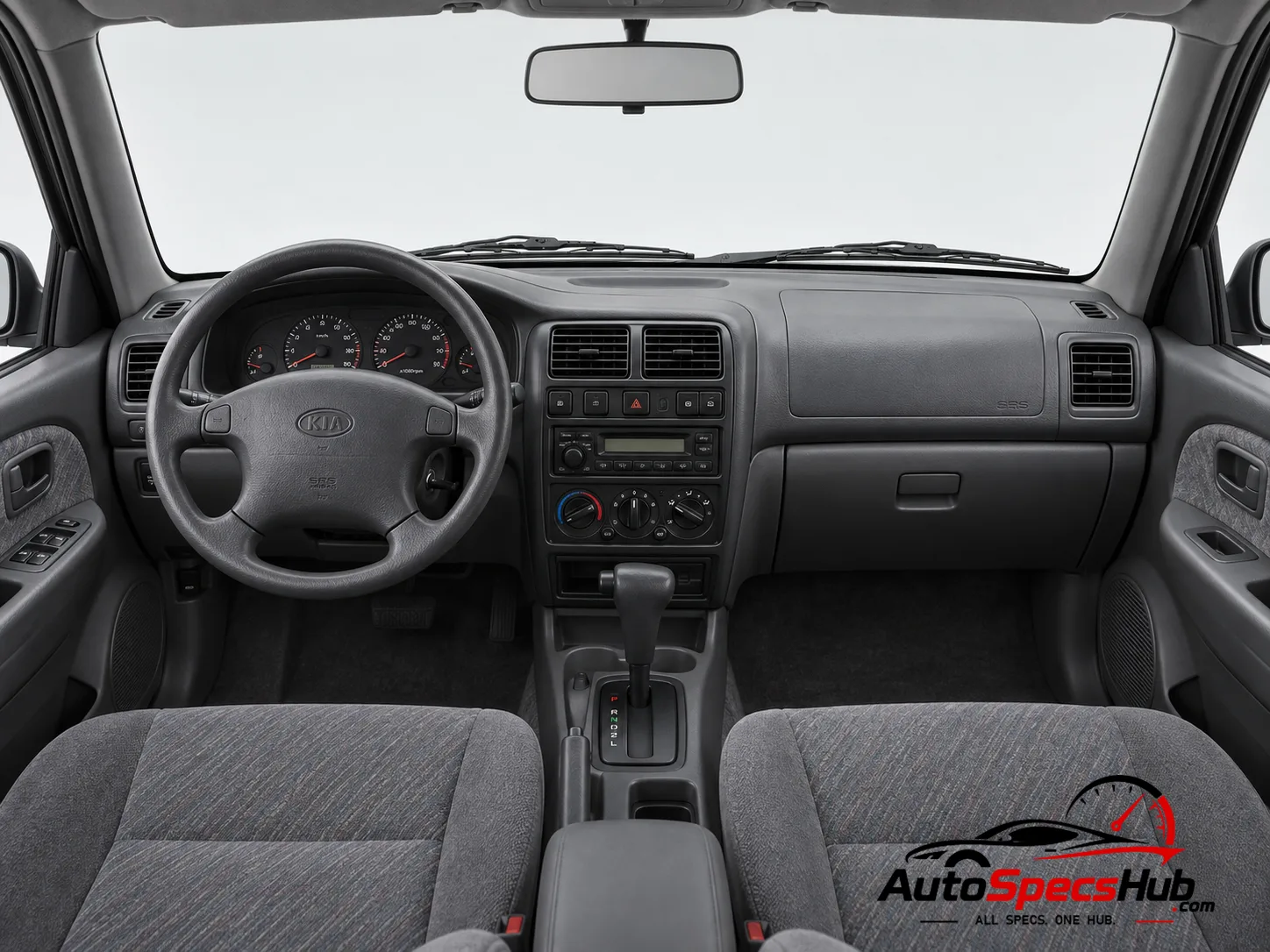 2000 (JA) Kia Sportage Wagon interior dashboard and front cabin