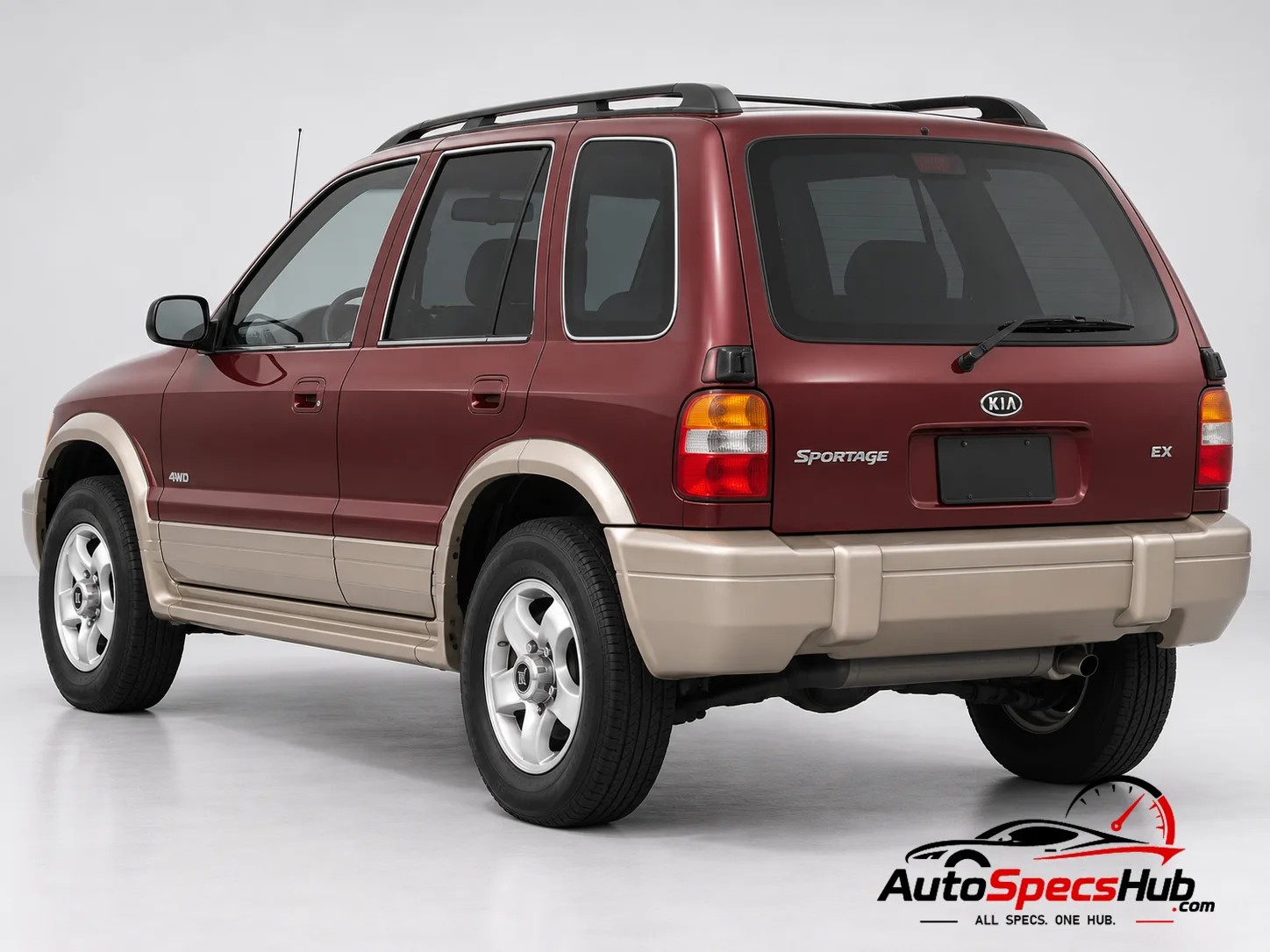 2002 (JA) Kia Sportage 2.0 16v rear three-quarter view