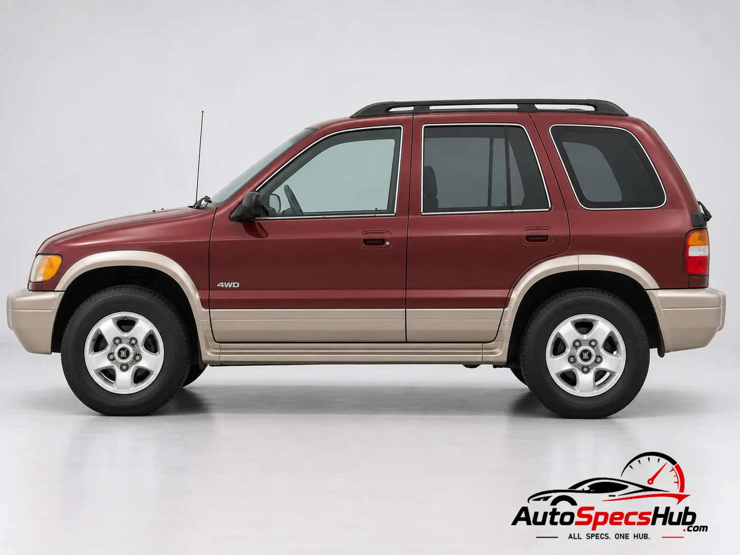 2002 (JA) Kia Sportage 2.0 16v side profile