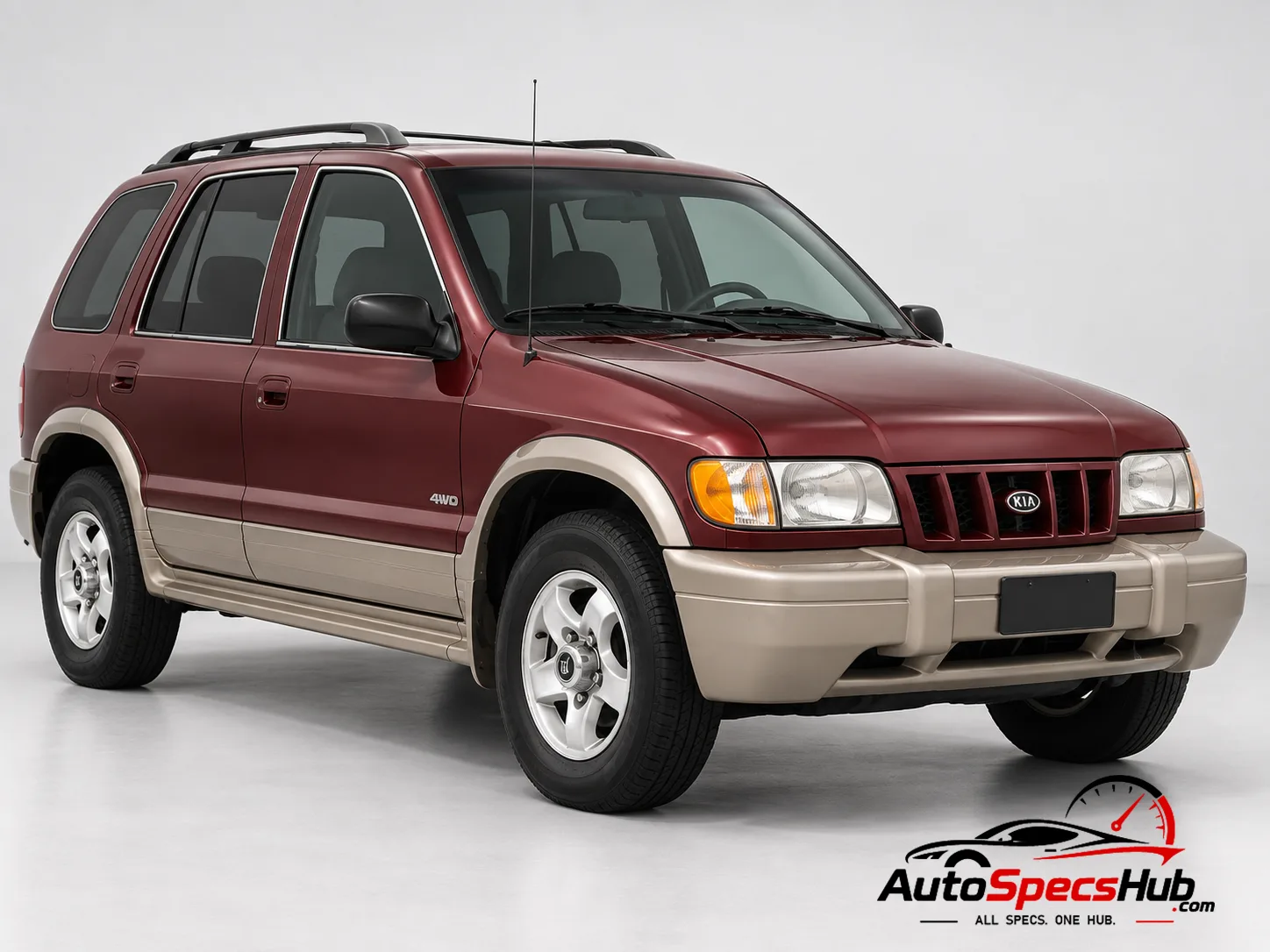 2002 (JA) Kia Sportage Wagon 2.0 16v front three-quarter view