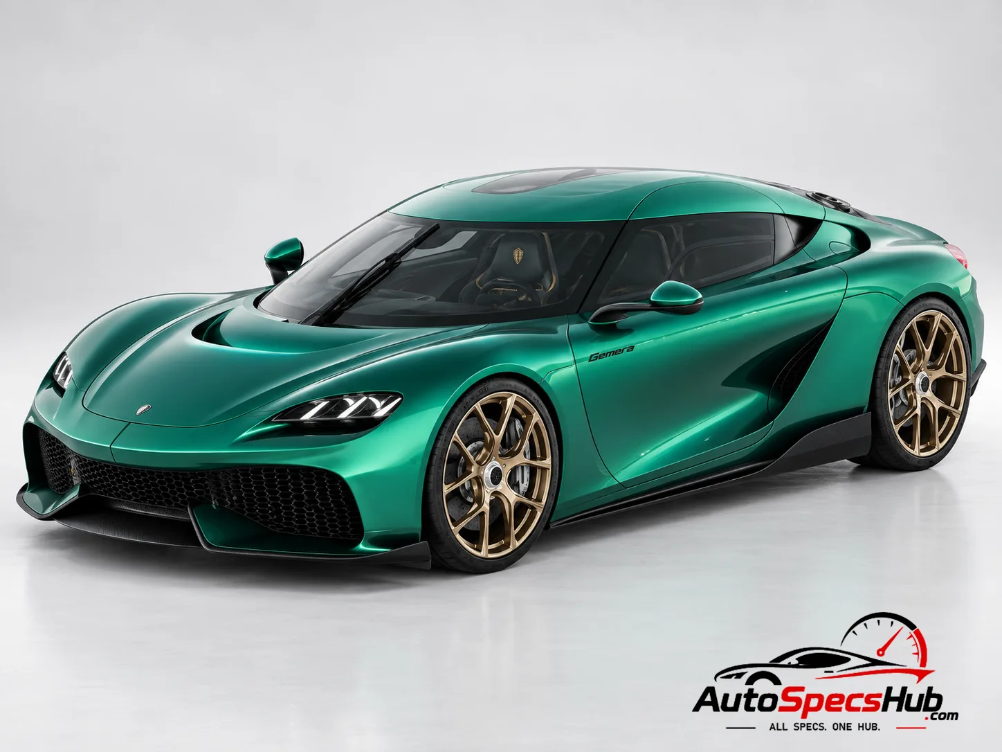 2024 Koenigsegg Gemera HV8 front three-quarter view