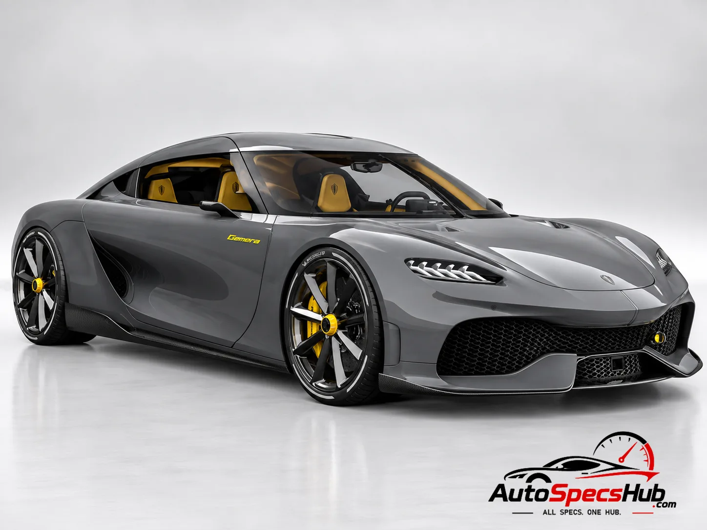 2024 Koenigsegg Gemera TFG front three-quarter view