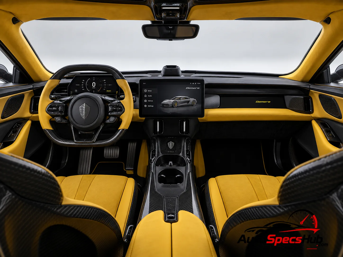 2024 Koenigsegg Gemera TFG interior cockpit and seats