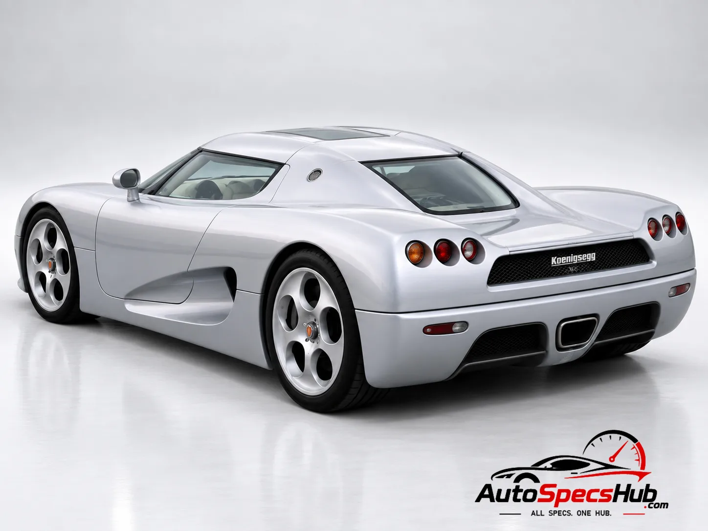 2002 Koenigsegg CC8S rear three-quarter view