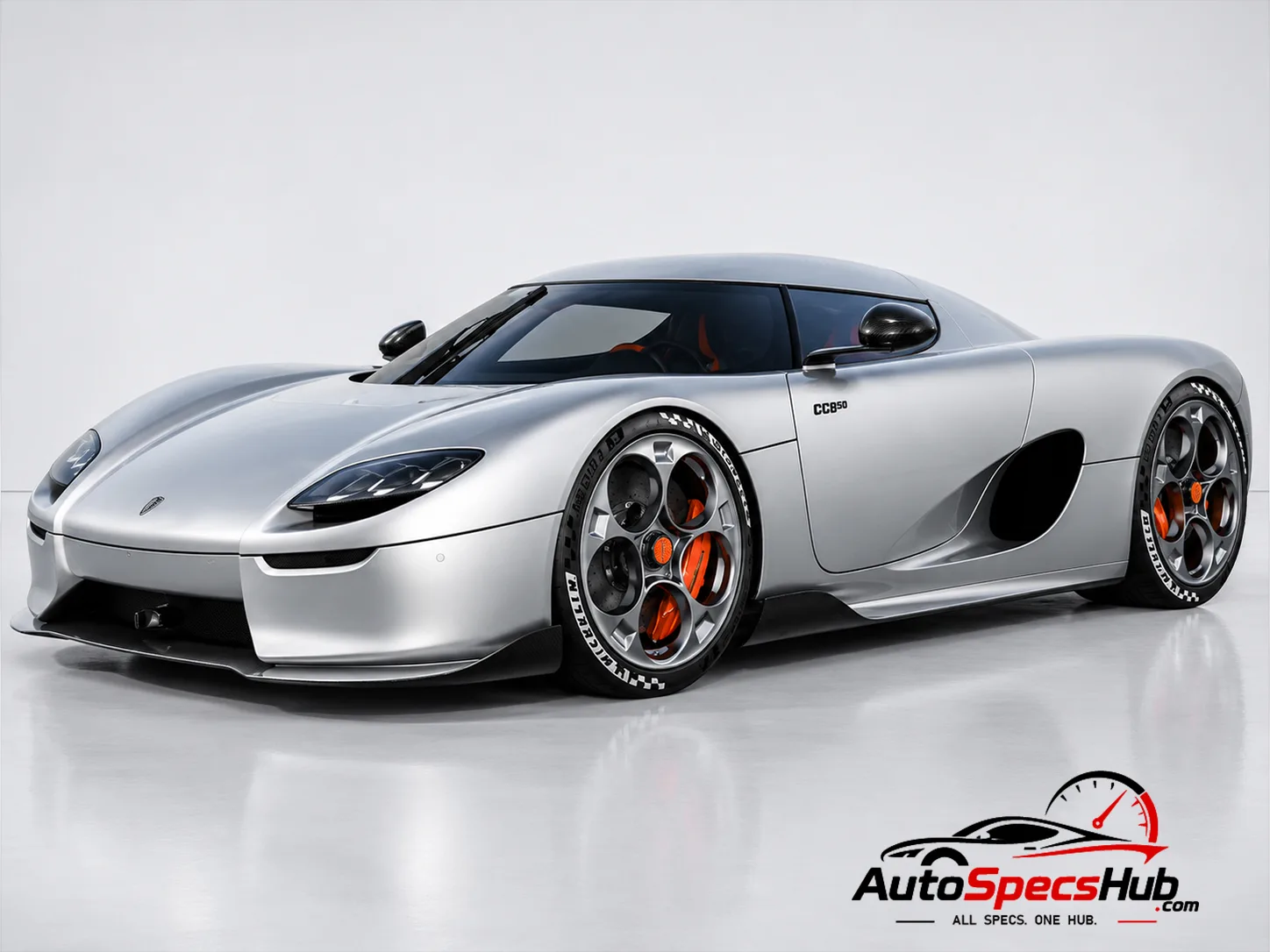 2023 Koenigsegg CC850 front three-quarter view