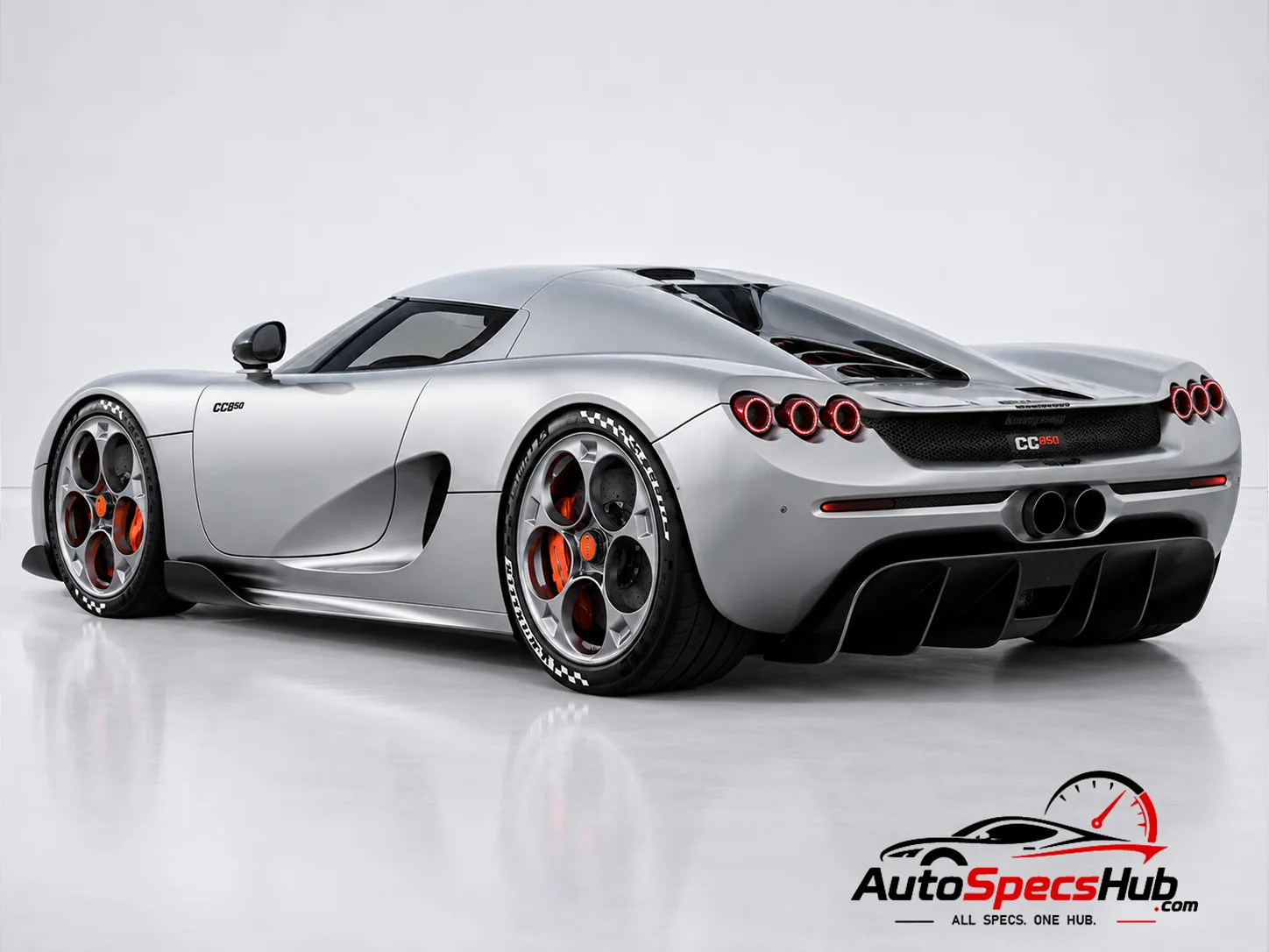 2023 Koenigsegg CC850 rear three-quarter view