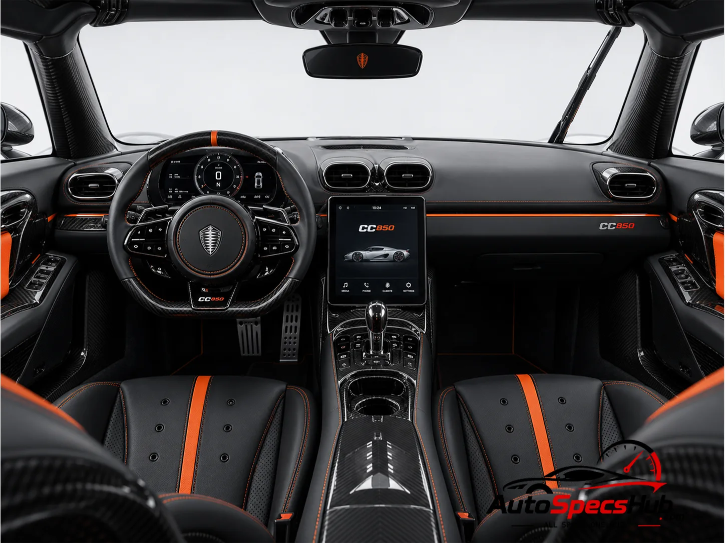 2023 Koenigsegg CC850 interior cockpit and seats