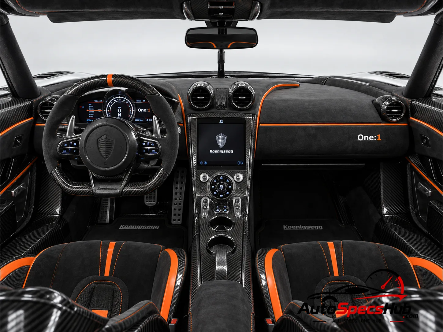 2014 Koenigsegg Agera One:1 interior cockpit and seats