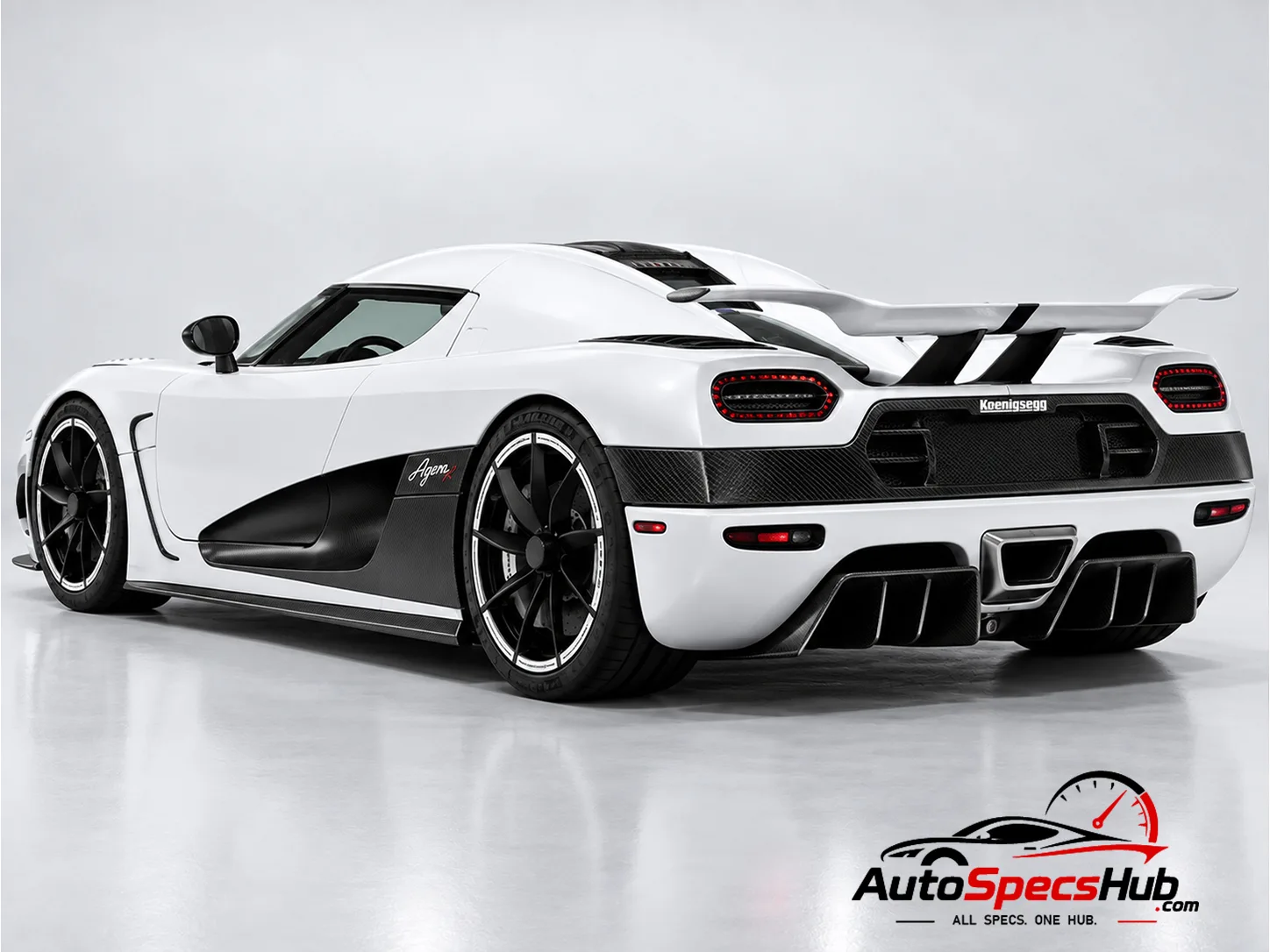 2011 Koenigsegg Agera R rear three-quarter view