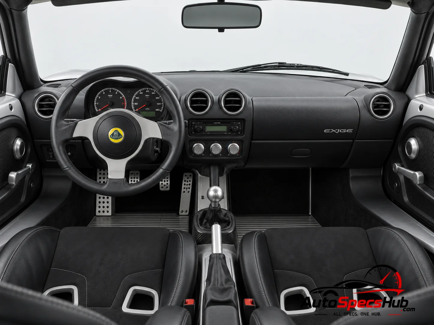 2004 Lotus Exige interior dashboard view