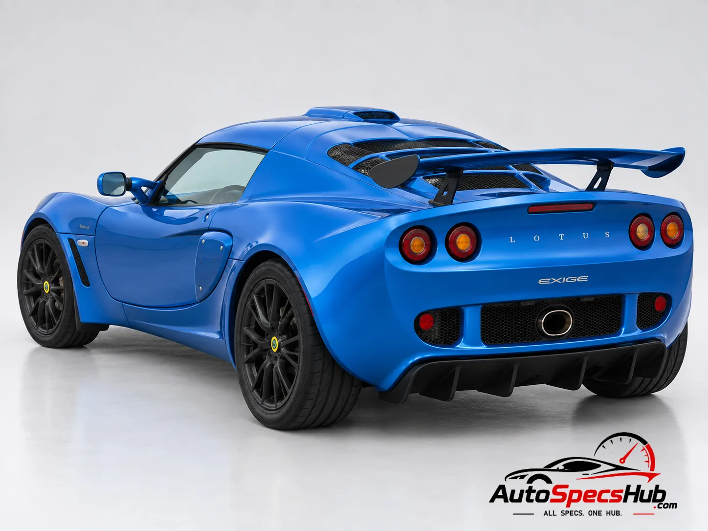 2006 Lotus Exige S rear three-quarter view