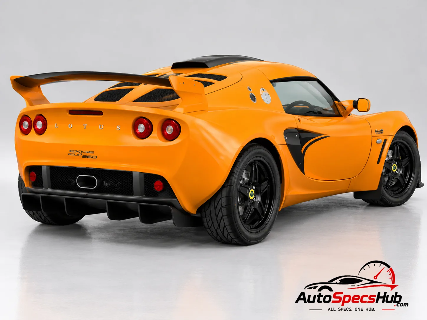 2009 Lotus Exige Cup 260 rear three-quarter view