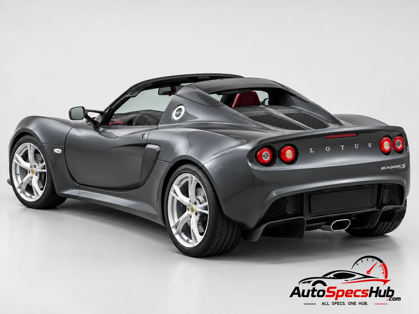 2013 Lotus Exige S Roadster rear three-quarter view