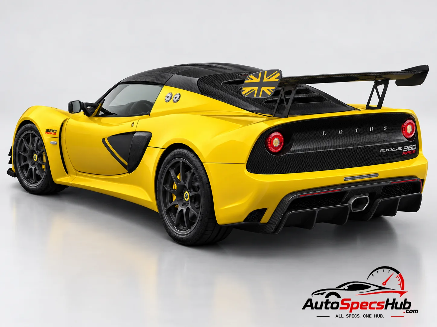 2015 Lotus Exige Race 380 rear three-quarter view
