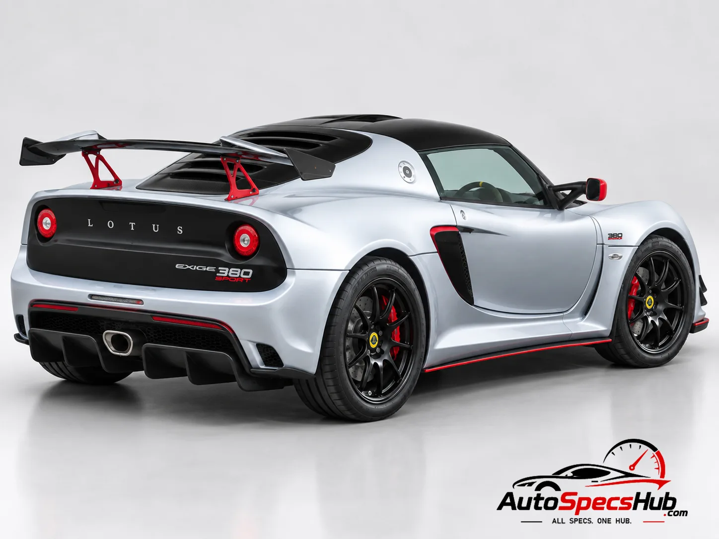 2015 Lotus Exige Sport 380 rear three-quarter view