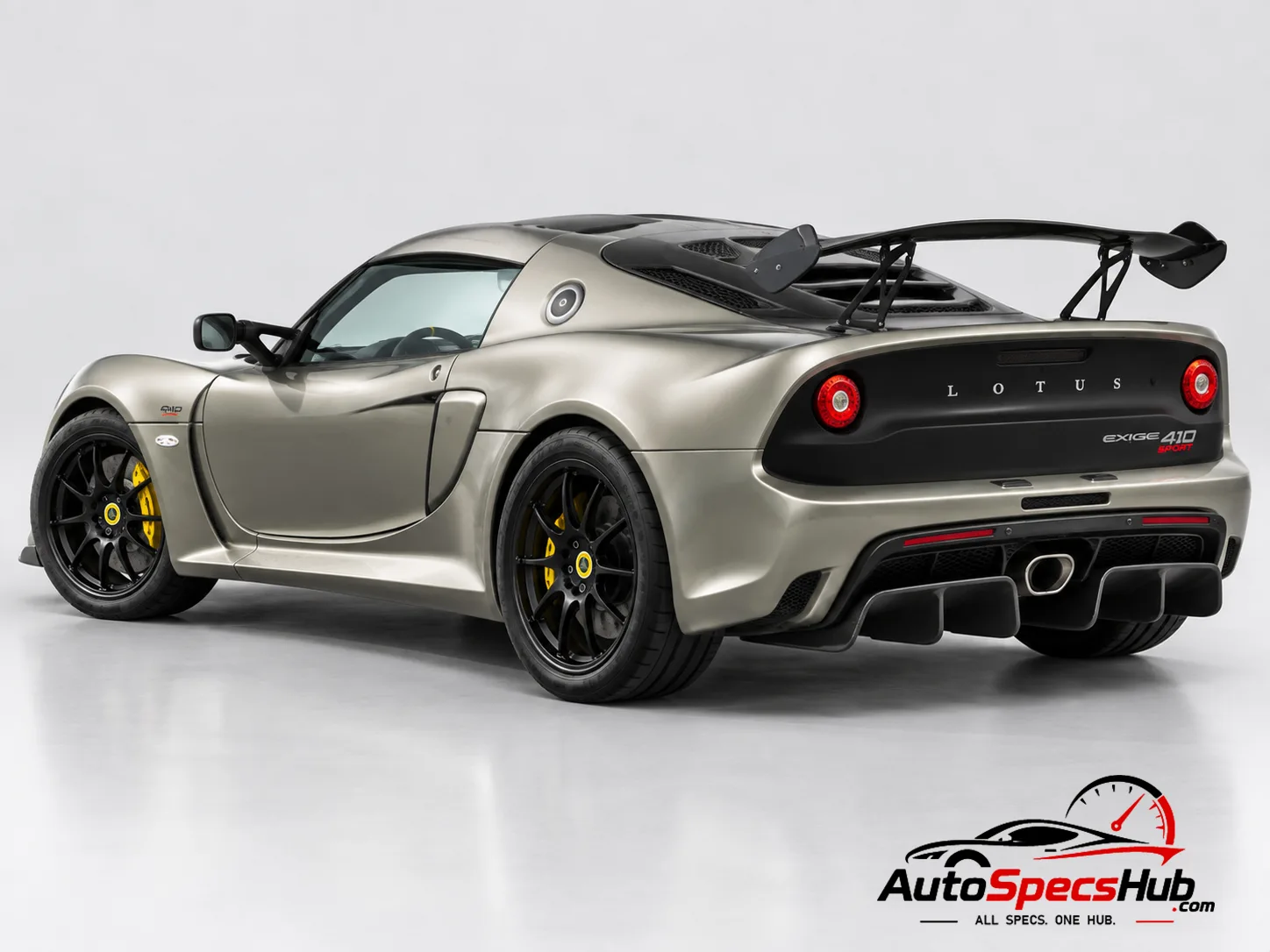 2018 Lotus Exige Sport 410 rear three-quarter view