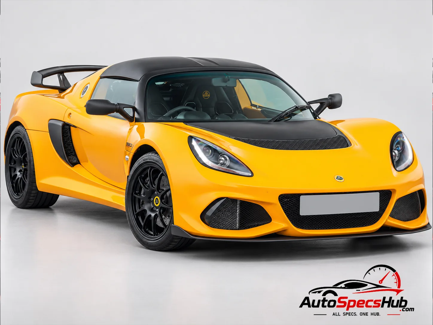 2021 Lotus Exige Sport 390 front three-quarter view