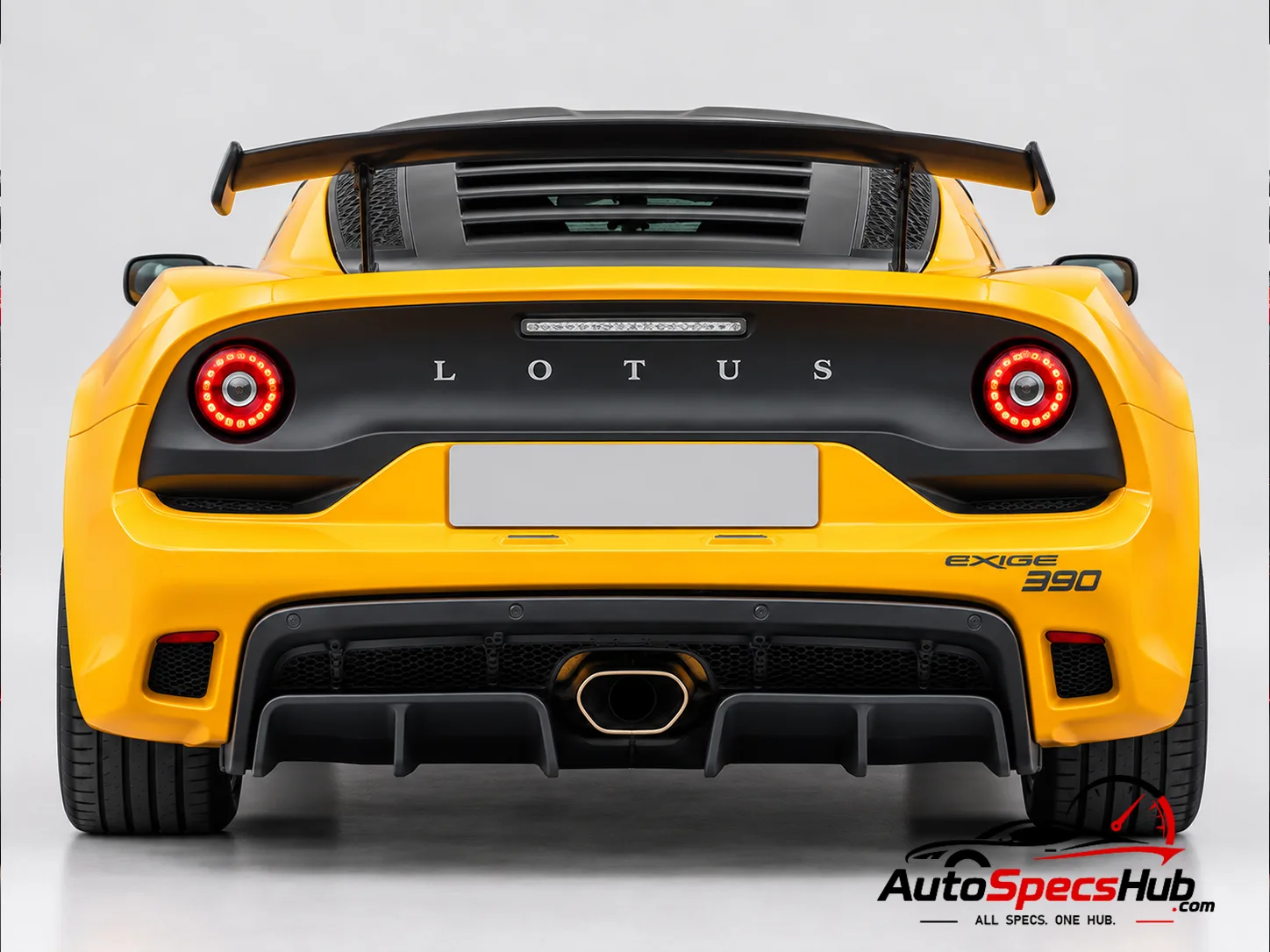 2021 Lotus Exige Sport 390 rear view