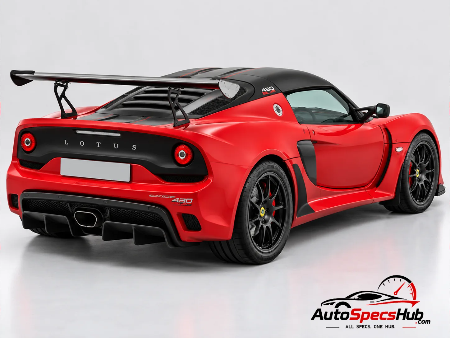 2017 Lotus Exige Cup 430 rear three-quarter view